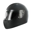 HCI-75 Matt Black Full Face Motorcycle Helmet (X-Large)