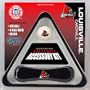 Louisville Cardinals Billiard Accessories Kit - includes Triangle Rack, Cue Ball and Brush