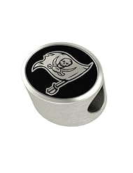 Tampa Bay Buccaneers NFL Jewelry and Bead Fits Most European Style Bracelets. High Quality Bead in Stock for Immediate Shipping