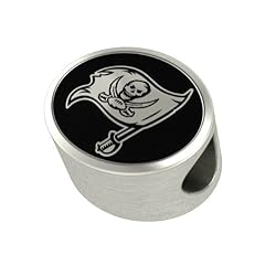 Tampa Bay Buccaneers NFL Jewelry and Bead Fits Most European Style Bracelets. High Quality Bead in Stock for Immediate Shipping