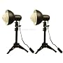 Pair of 5400k day light table top photo studio light kit