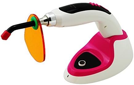 SiriusJoy CL8 Dental New Wireless Cordless 10W LED Dental Curing Light Lamp1400MW With Teeth Whitening Accelerator (Rose)