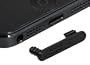 mumbi Schutz St�psel Set Staubschutz f�r iPhone 5: Lightning Schutz-Kappe + Headset St�psel in schwarz