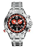 New Nautica Gents Chronograph Watch A36502G NST Yachtimer Silver Stainless Steel Link Bracelet with Turning Bezel, Date Dial, Alarm Function