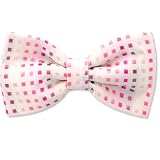 Glasgow Pretied Bowtie by Bowties Unlimited - White Silk