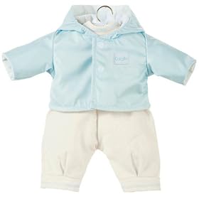 Corolle Classic Baby Doll 14-inch Fashion Blue Hooded Jacket Set by Corolle