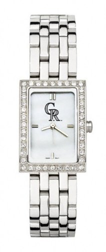 Buy Colorado Rockies Ladies Allure Watch Stainless Bracelet