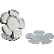 Kristina Designer Stainless Steel Flower Tea Coasters Set of 6