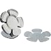 Kristina Designer Stainless Steel Flower Tea Coasters Set of 6