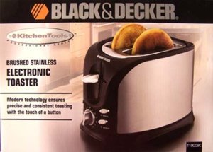 Black & Decker Brushed Stainless Steel Electronic Toaster (T1900BC)
