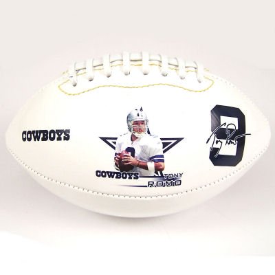 Buy DALLAS COWBOYS TONY ROMO YOUTH SIZE PHOTO FOOTBALL by K2