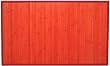 Laser Printed Split Bamboo 3' x 5' Rouge Red Veranda Rug