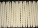 White Twist Taper Candle 8 Burns 6 Hours Set of 12