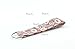 Floral Print Wristlet Fabric Lanyard Key Chain for Key fob, ID Badge Holder. Key, Purse, USB (Red)