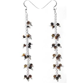 Ear Rings in Sterling Silver in Dangle Style 4.25 inches (ers143)