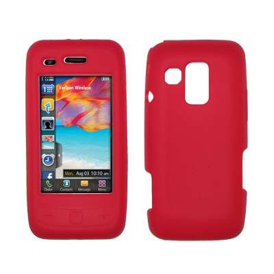 Premium Red Soft Silicone Gel Skin Cover Case for Samsung Rogue U960 [Accessory Export Packaging]