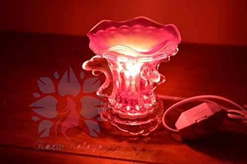 Kaew Kalaya - Luxury Aromatherapy Oils Lamp Electric Fragrance Oil Warmer, Essential Oil Burner with 35 Watt Halogen Bulb and Touch Dimmer Switch for Room Decoration and Relaxation Dolphin Model Pink