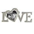 Love Script Frame - Silver (2x2")