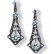 Tear Drop Silver Natural Seed Pearl Earrings - Dahlia Vintage Collection Tear Drop Silver Natural Seed Pearl Earrings - Dahlia Vintage Collection