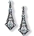 Tear Drop Silver Natural Seed Pearl Earrings - Dahlia Vintage Collection