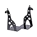 HAIXUN Cute Giraff Nonskid Bookends Bookend Art Gift (Black)