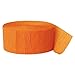 Crepe Paper Streamers, 500 Feet, Orange