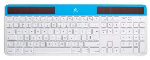 Logitech K750 Tastatur f&uuml;r Mac solar schnurlos blau (deutsches Tastaturlayout, QWERTZ) Preisvergleich