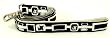 Designer Dog Leash - Mod Dog Leash - Black/White - 3/4" Width - Made in USA