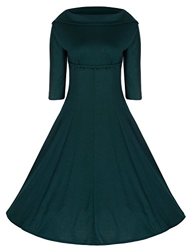 Chicanaryワンピース ドレス チュニック コート レディース 長袖 無地 大きサイズ お呼ばれ パーティ結婚式 演奏会 秋 冬