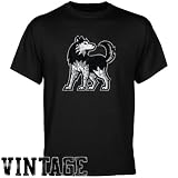 NCAA Northern Illinois Huskies Black Distressed Logo Vintage T-shirt