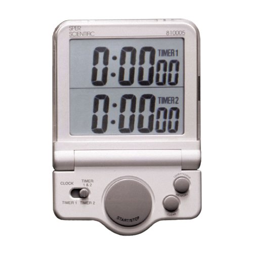 Large Display Timer - White by Sper Scientificc