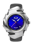 Oakley BLADE II Brushed/Blue/Black Rubber Watch