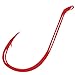 Gamakatsu 25 Pack Octopus Hook (Red, 3/0)