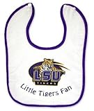 LSU Button Baby Bib