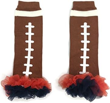 Rush Dance Team Colors Football Touch Down Baby/ Toddler Leg Warmers (One Size, Navy Blue & Orange)