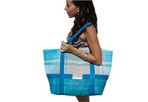 Hot Sale CGear Sand-Free Tote Bag (15 x 17 x 7.5-Inch, Blue Plaid)