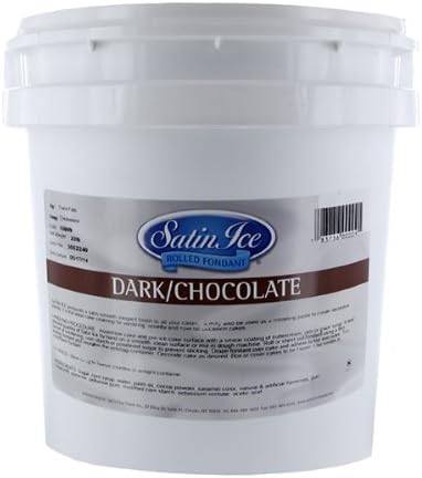 Premium Rolled Fondant, Dark Chocolate Flavor, 20 Lb By Satin Ice