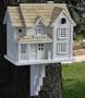 Fully Functional Intricate English Country Home Inspired Birdhouse