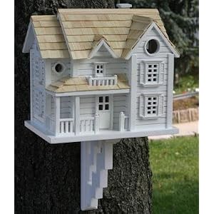Fully Functional Intricate English Country Home Inspired Birdhouse by 