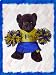 Blue & Gold Cheer Outfit fits Webkinz L'il Kinz, Ty Beanie Babies, Fluff Factory and Teenies Teddies
