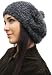 Handmade Alpaca Hat in Rasta Style - Granite Charcoal (100% Knitted By Hand)