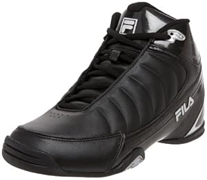 Fila Men's DLS Game 1SB106FX Basketball Shoe,Black/Black/Metallic Silver,7.5 M US
