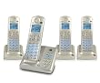 GE DECT 6.0 Four Handset Caller ID Speakerphone with Digital Answering System, Pearl White (28522AE4)