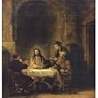 Rembrandt Harmensz. van Rijn (Christ at Emmaus) Art Poster Print - 11x17