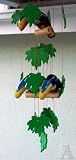 Toucan Bird Wind Chime Hanging Mobile