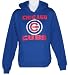 Womens Chicago Cubs Athletic Stretch Hooded Sweatshirt - L