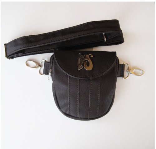 HipzBag - Dark Brown Faux Leather Bag