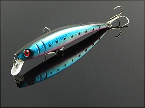 Deep Diver 3D Lure 4 1/2-inch Plastic Floating Casting Crankbait (Blue/Black Spotted)