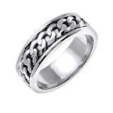 18k Gold Celtic Link 7mm Wedding Band 4023