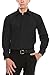 JC DISTRO Men's Regular Fit Dress Shirt w/Pocket 20-20.5 Neck-36/37Sleeve (4XL) Black